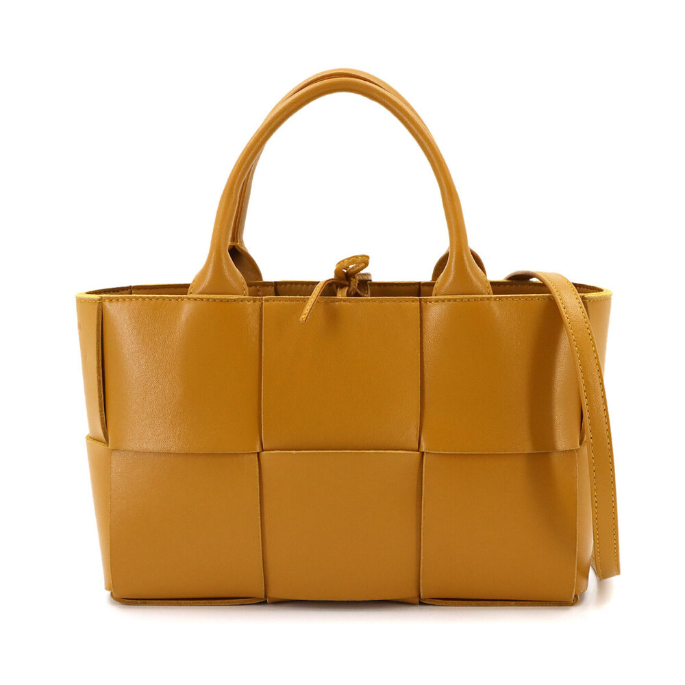 Bottega Veneta Intrecciato Mini The Arco 2-way Hand/Shoulder Handbag, Leather...